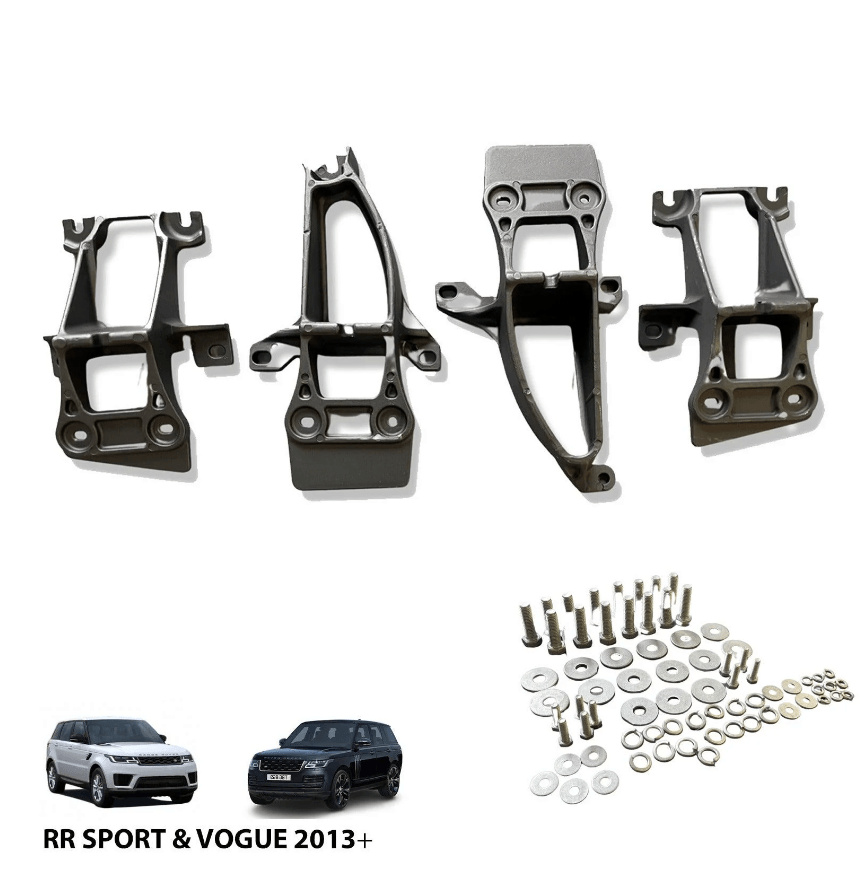 Range Rover Sport / Vogue / 2013 On Side Steps Running Boards Silver & Black - TMC Motorsport