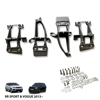 Range Rover Sport / Vogue / 2013 On Side Steps Running Boards Silver & Black - TMC Motorsport