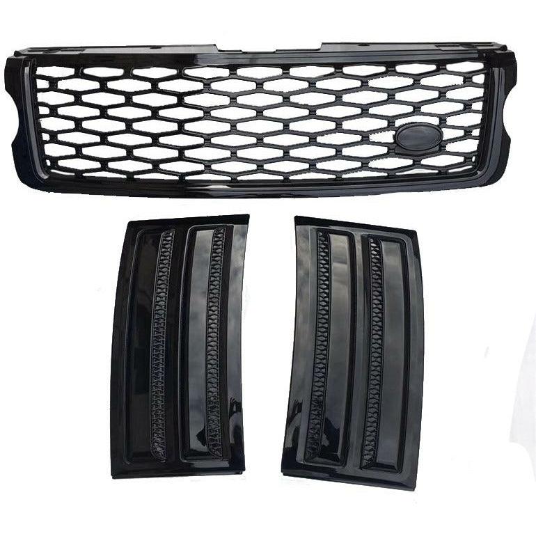 Range Rover Vogue 2013-2017 “ SVO Grille And Side Fenders Vents Covers In Black - TMC Motorsport