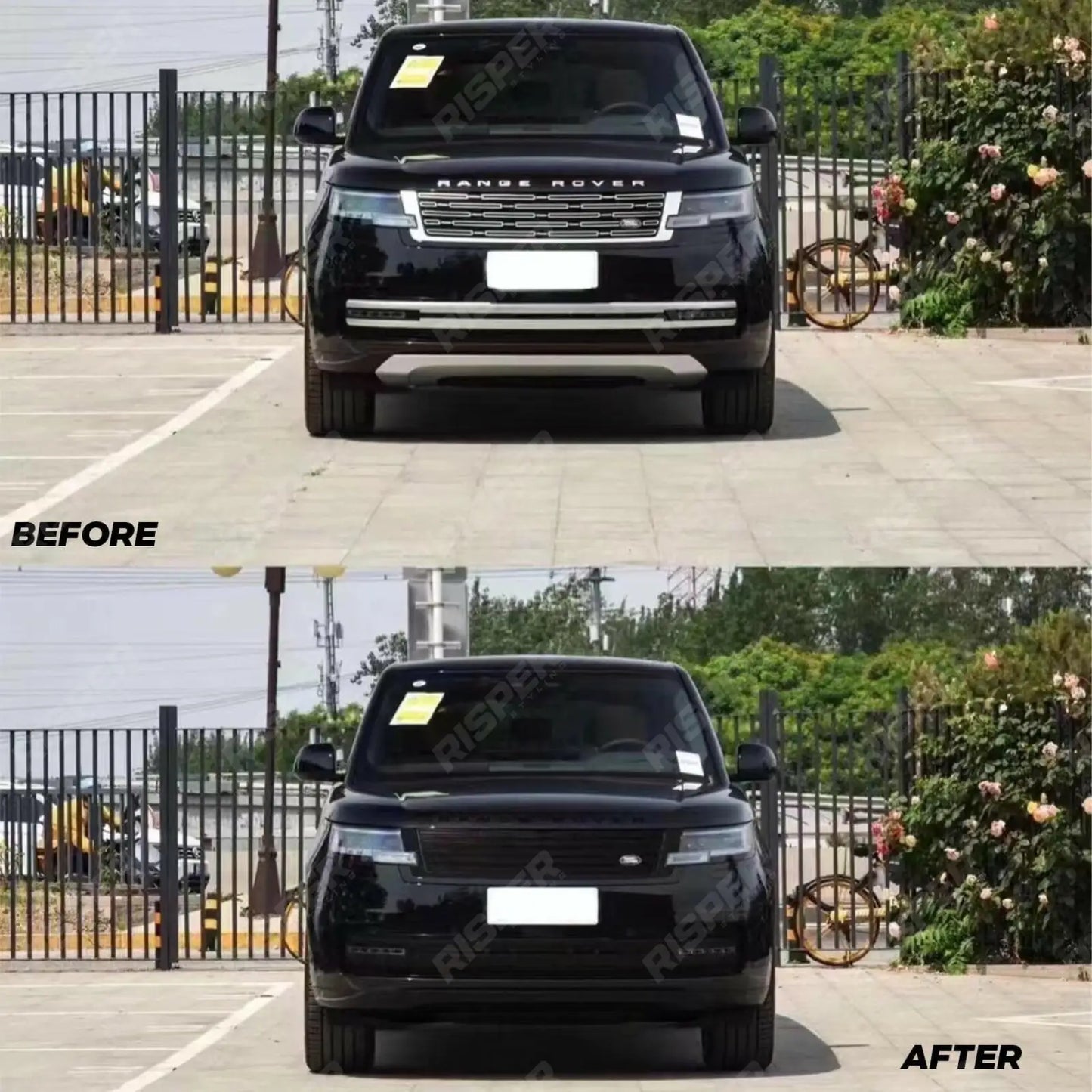 Range Rover Vogue 2023 On – Black Trim Pack – Grill Vents Bumper Trims
