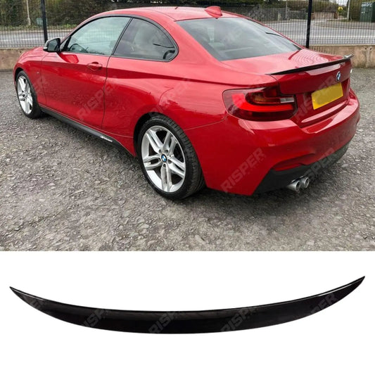 Rear Boot Spoiler In Gloss Black For BMW 2 Series 2014-2020 - F22 F23 M Performance