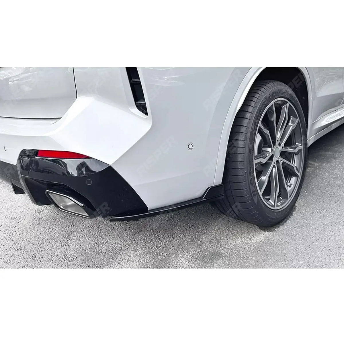 Rear Bumper Corner Splitters In Gloss Black For BMW X3 G01 LCI 2022+ - M-Sport