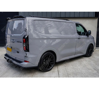 Rear Bumper Splitter In Gloss Black 3 Piece For Ford Transit Custom MK2 2024 On