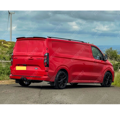Rear Bumper Splitter In Gloss Black 3 Piece For Ford Transit Custom MK2 2024 On