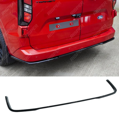 Rear Bumper Splitter In Gloss Black 3 Piece For Ford Transit Custom MK2 2024 On
