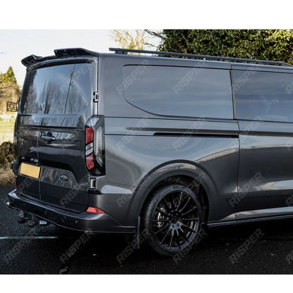 Rear Bumper Splitter In Gloss Black 3 Piece For Ford Transit Custom MK2 2024 On