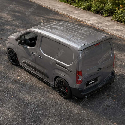 Rear Bumper Splitter in Gloss Black For Peugeot Partner / Citroen Berlingo 2023+