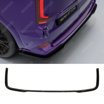 Rear Bumper Splitter In Gloss Black For Volkswagen Transporter T7 2025+