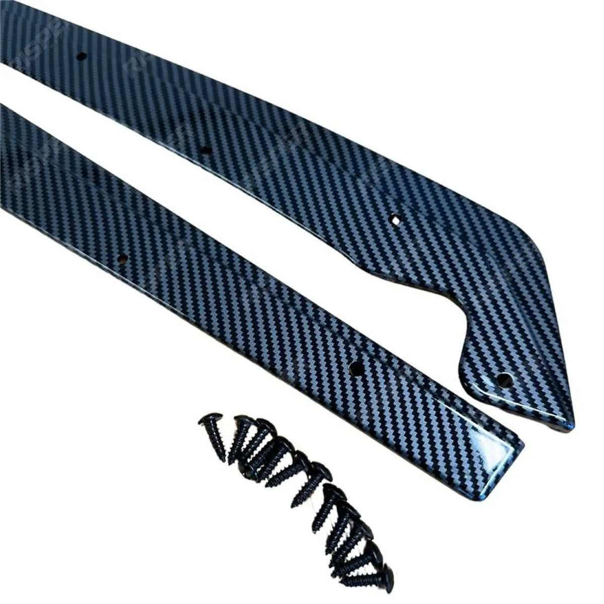 Rear Bumper Splitters In Carbon Look For BMW 5 Series G30 G38 M Sport 2017-2024 Pre Lci