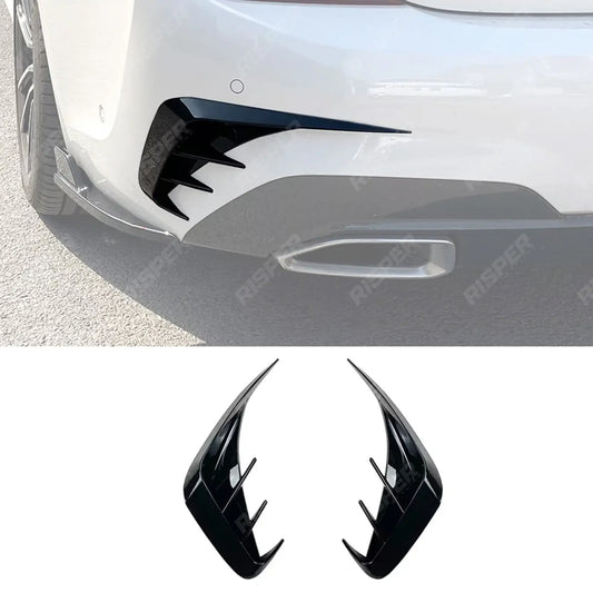 REAR BUMPER SPORT VENTS IN GLOSS BLACK For BMW 3 SERIES G20 M SPORT PRE LCI 2019-2022