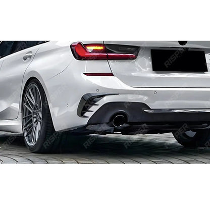 REAR BUMPER SPORT VENTS IN GLOSS BLACK For BMW 3 SERIES TOURING G21 2019-2022