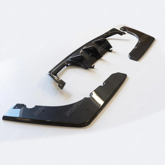 Rear Diffuser in Carbon Look For BMW M3 M4 Series F80 F82 V-Style Rear