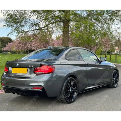 Rear Diffuser In Gloss Black 0___ For Bmw 2 Series F22 M Sport 2014-2021
