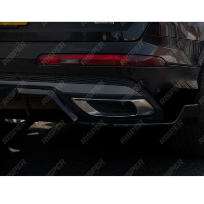 Rear Diffuser in Gloss Black For Audi Q7 S-line 2019+
