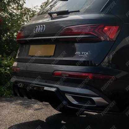 Rear Diffuser in Gloss Black For Audi Q7 S-line 2019+