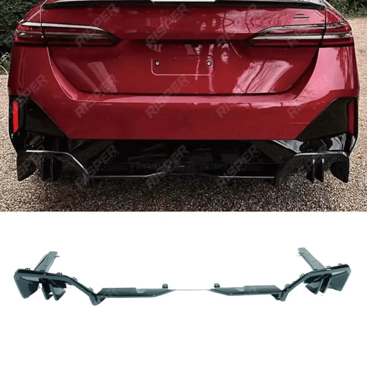 Rear Diffuser In Gloss Black For Bmw 5 Series G60 G68 M Sport