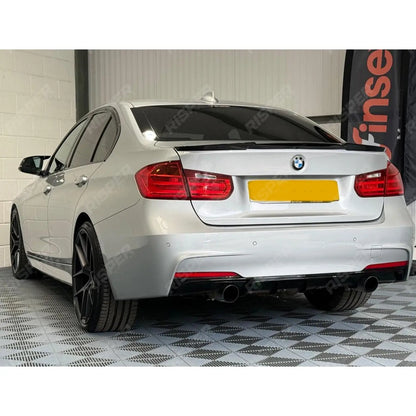 Rear Diffuser In Gloss Black For Bmw F30 F35 M Sport Single Tip Twin Exit