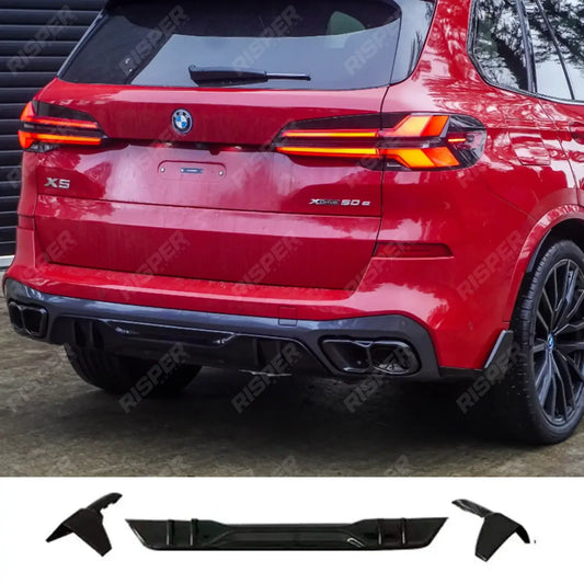 Rear Diffuser In Gloss Black For BMW X5 G05 LCI M Sport 2023+