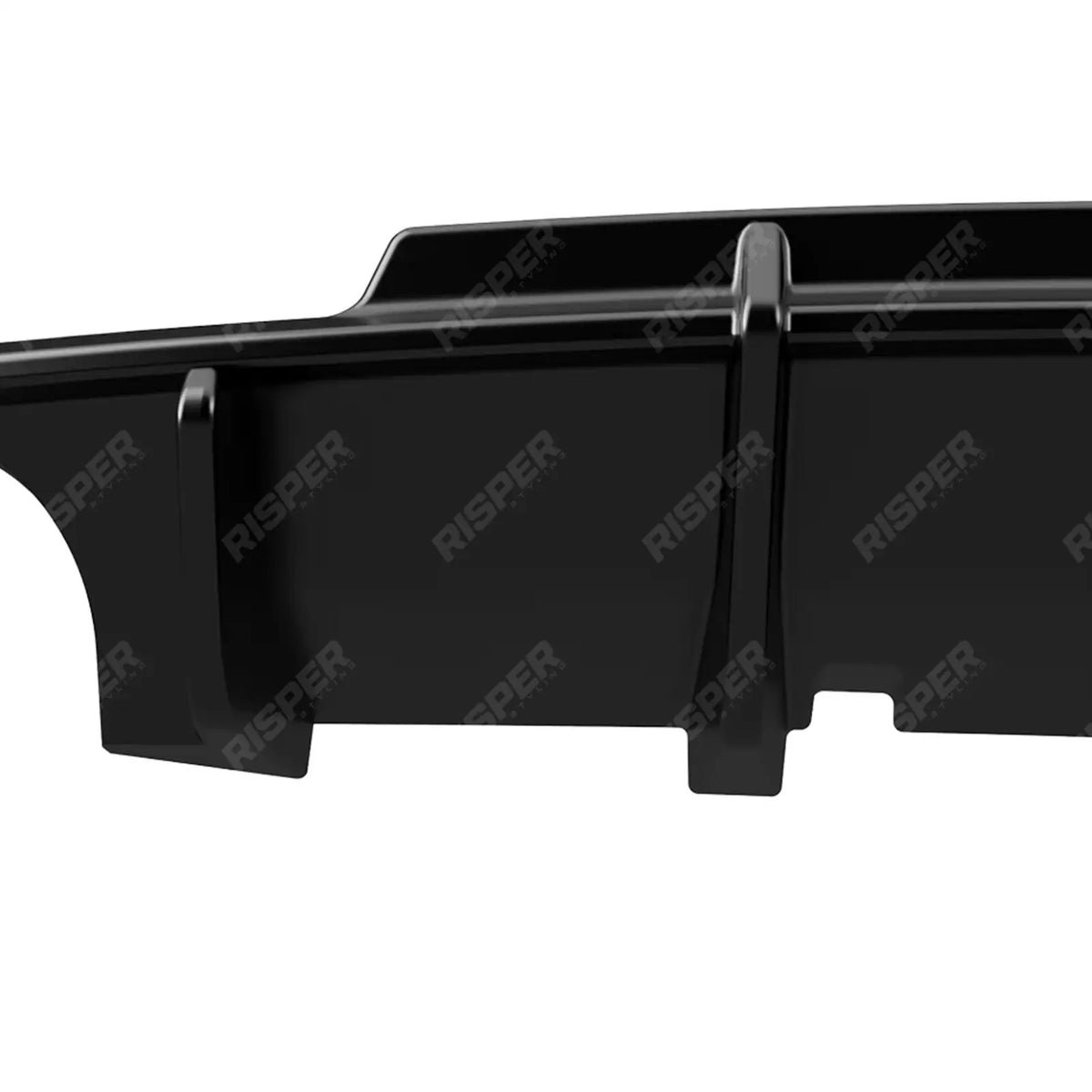 Rear Diffuser in Gloss Black For Volkswagen Scirocco R 2014-2017