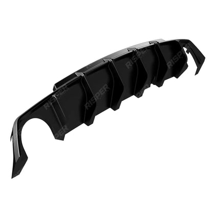 Rear Diffuser in Gloss Black For Volkswagen Scirocco R 2014-2017