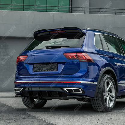 Rear Diffuser In Gloss Black For VW Tiguan R-Line 2020-2024