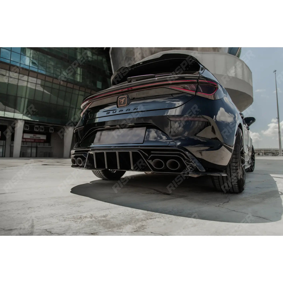Rear Diffuser & Side Splitters In Gloss Black Cupra Leon 2020-2024