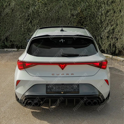 Rear Diffuser & Side Splitters In Gloss Black Cupra Leon 2020-2024