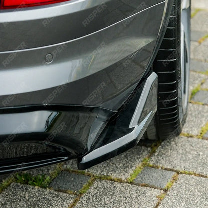 Rear Diffuser With Rear Side Splitters For Skoda Kodiaq Sportline Mk1 Facelift 2021-2023