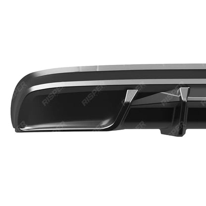 Rear Diffuser With Rear Side Splitters For Skoda Kodiaq Sportline Mk1 Facelift 2021-2023