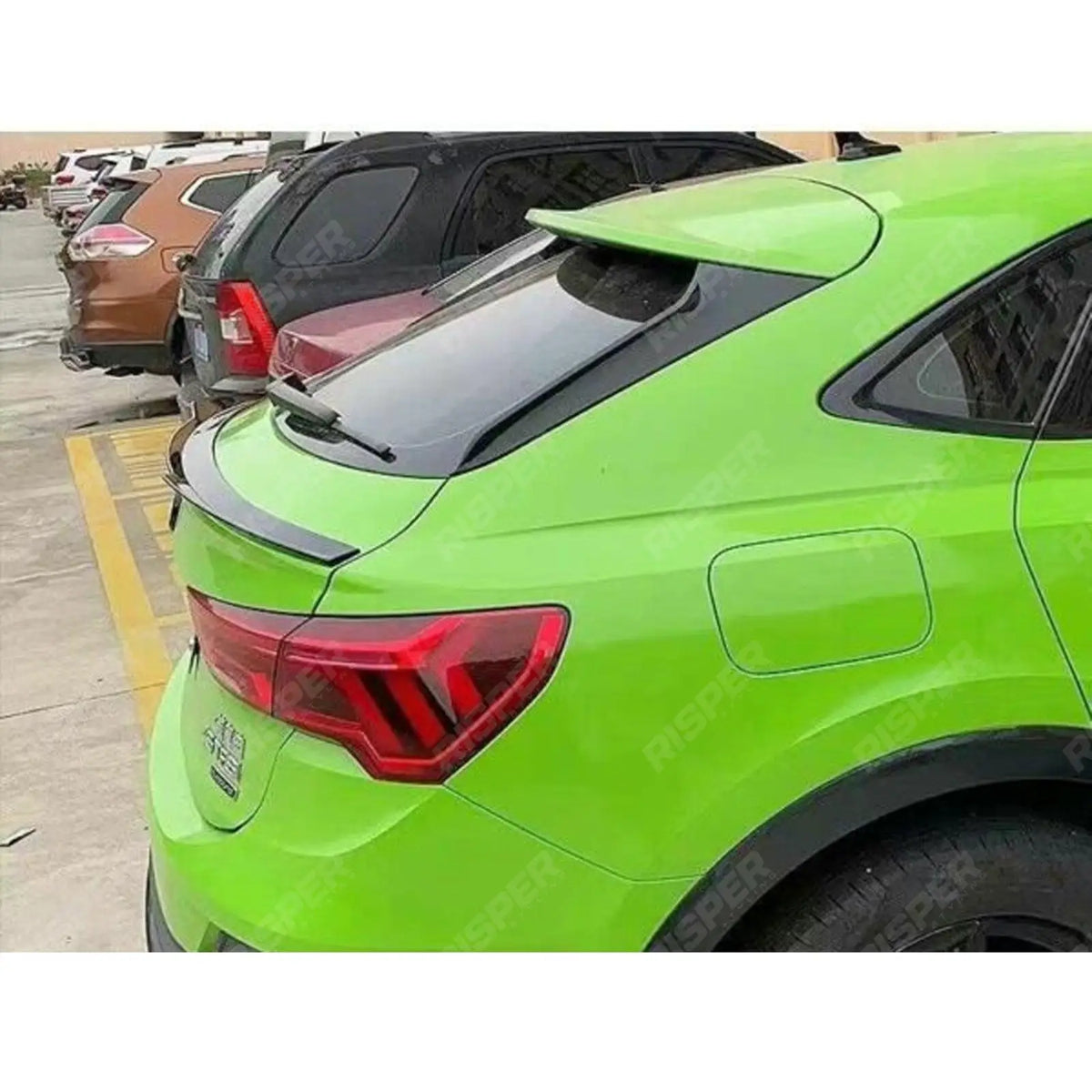 Rear Mid Spoiler In Gloss Black For Audi Q3 Sportback 2019 on