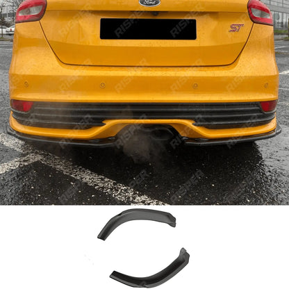 Rear Side Splitters (2PCS) For Ford Focus ST MK3 Facelift 2015-2018