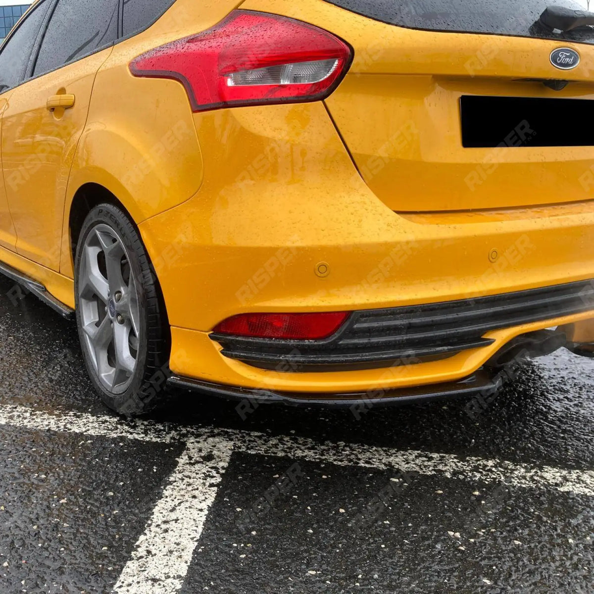 Rear Side Splitters (2PCS) For Ford Focus ST MK3 Facelift 2015-2018