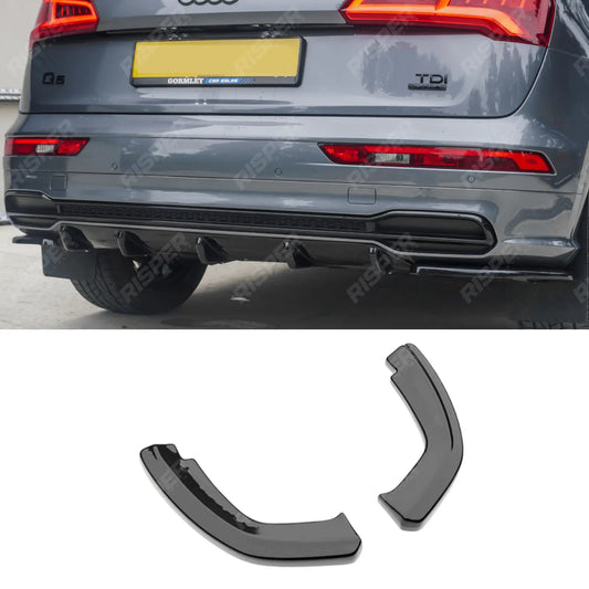 Rear Side Splitters For Audi Q5 S Line MK2 2017 2020  Audi SQ5 MK2 2017-2020