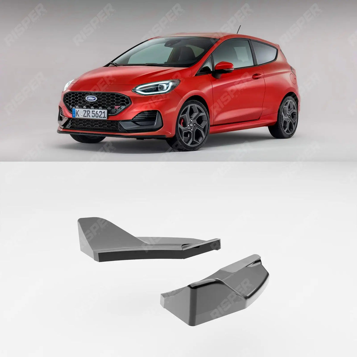 Rear Side Splitters For Ford Fiesta ST MK8 2018+