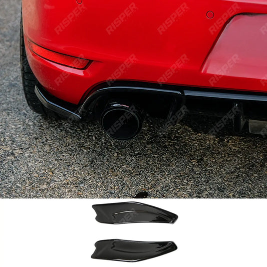 Rear Side Splitters in Gloss Black For Volkswagen Golf GTI / GTD 2008-2012