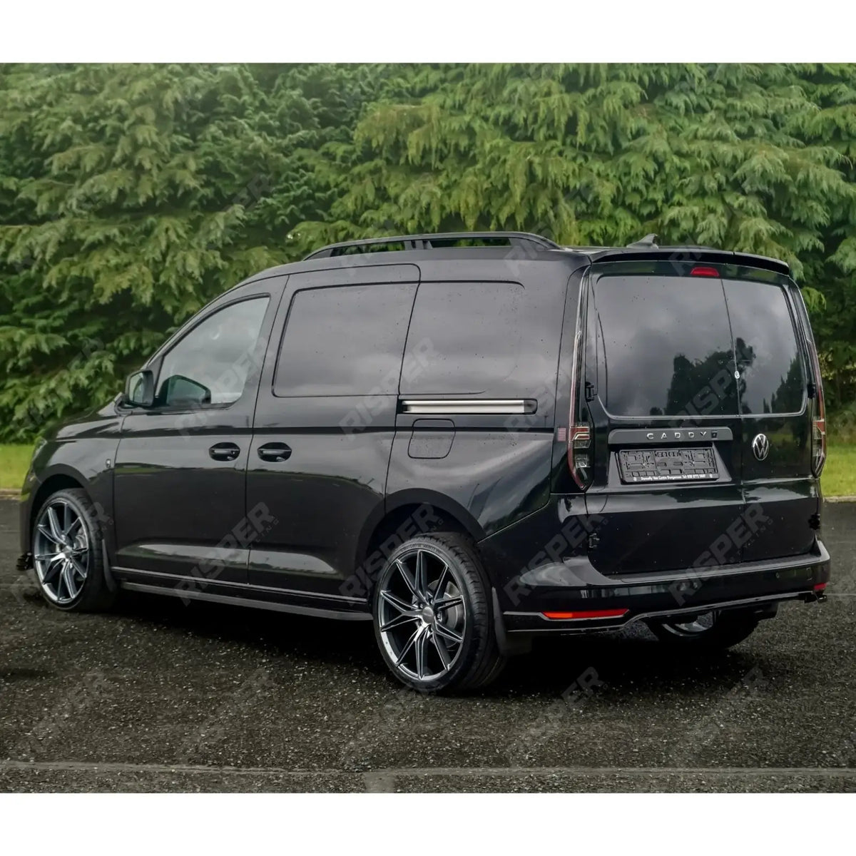 Rear Spoiler Barn Door in Gloss Black For Volkswagen Caddy MK5 2021+