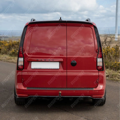 Rear Spoiler Barn Door in Gloss Black For Volkswagen Caddy MK5 2021+