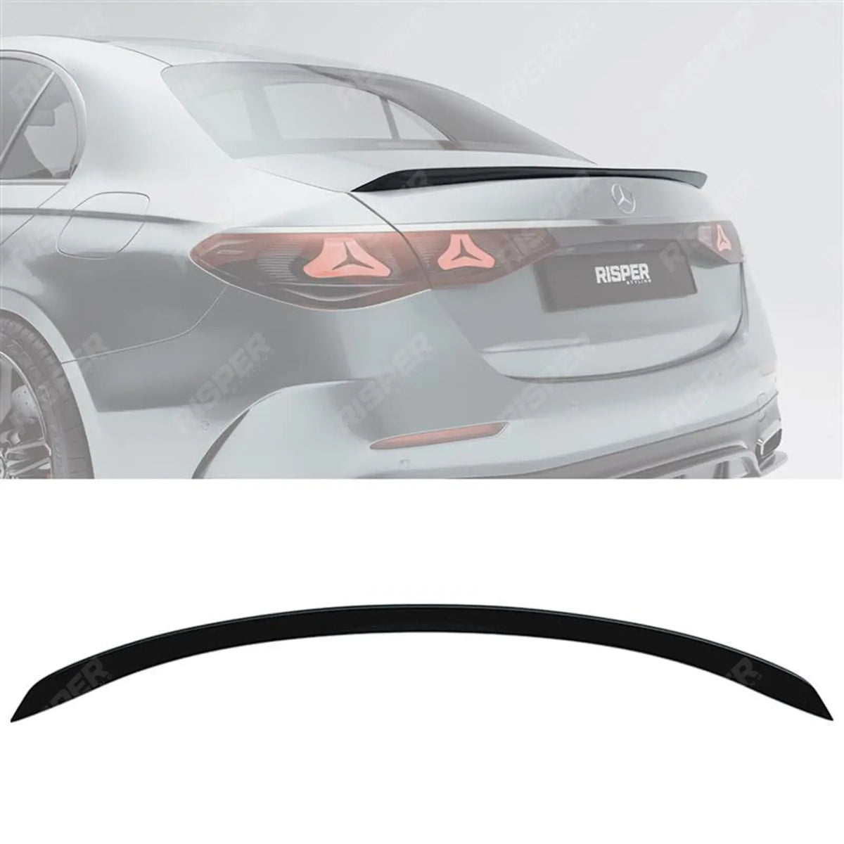 Rear Spoiler E63s Style In Gloss Black For Mercedes E Class W214 2024+