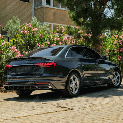 Rear Spoiler In Gloss Black For Audi A4 B9 Facelift 2019-2024