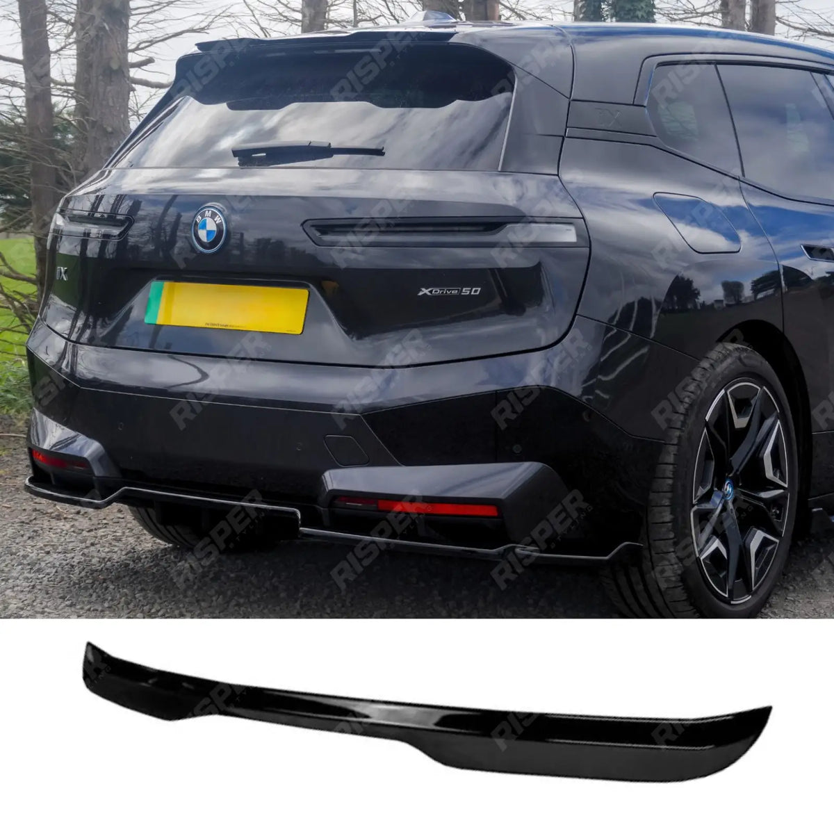 Rear Spoiler In Gloss Black For Bmw IX M Sport I20 2019+