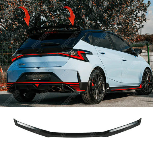 Rear Spoiler In Gloss Black For Hyundai I20 N Mk3 2020+