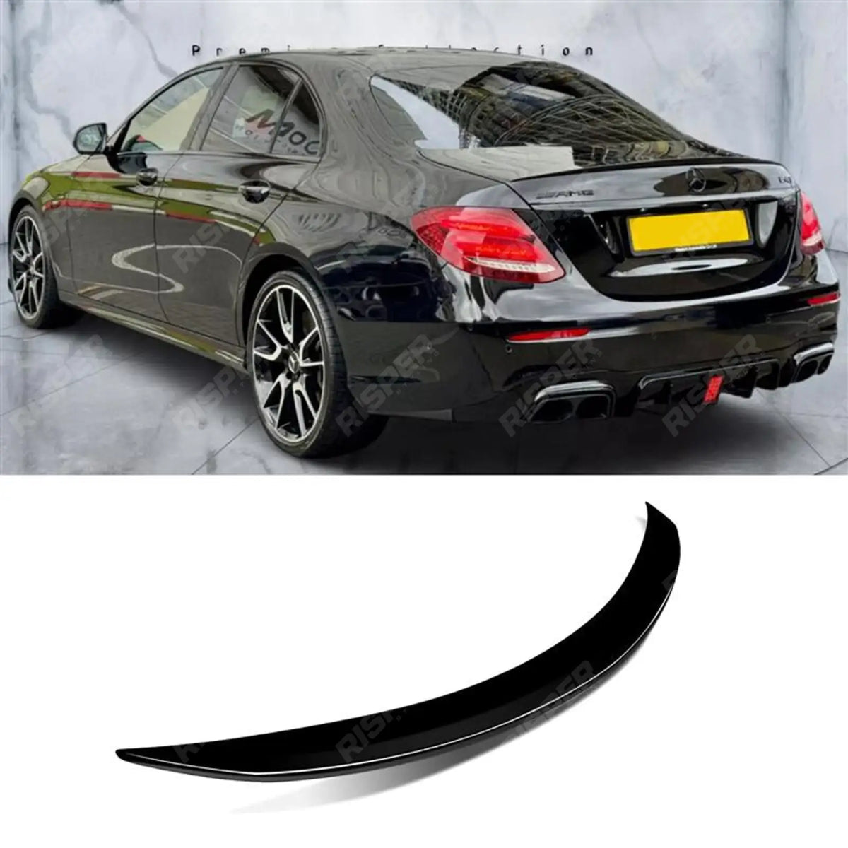 Rear Spoiler In Gloss Black For Mercedes E Class W213 2020-2024