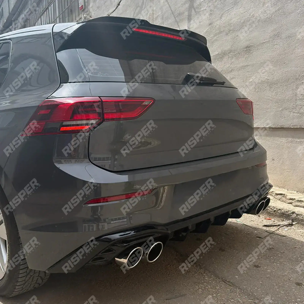 Rear Spoiler in Gloss Black For Vw Golf Mk8 Life / Match / Style 2019 on