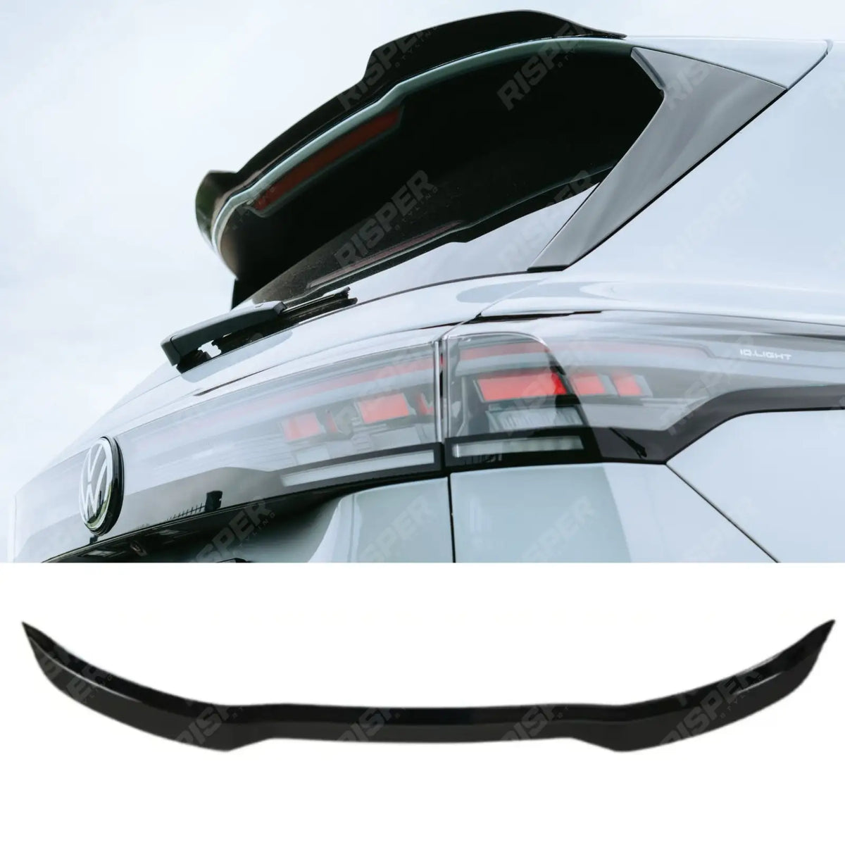 Rear Spoiler In Gloss Black For VW Tiguan R-Line MK3 2024 On