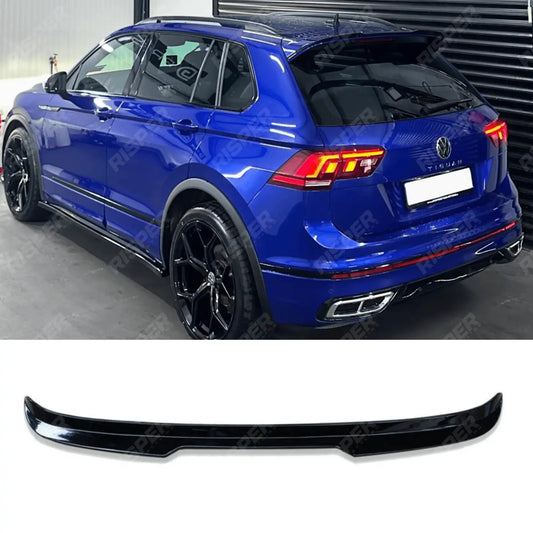 Rear Spoiler V2 In Gloss Black For Volkswagen Tiguan 2017+