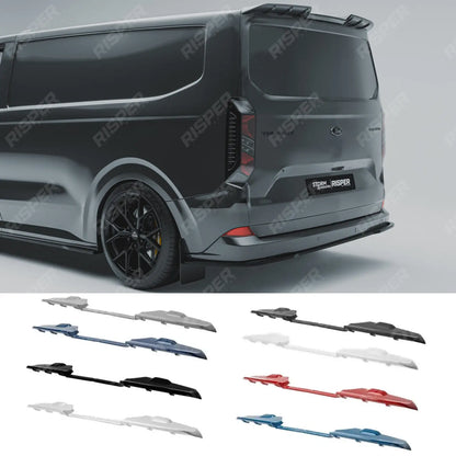 Rear Tailgate Spoiler Colour Coded or Primer For Ford Transit Custom 2023+