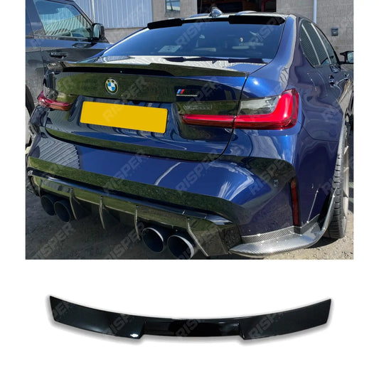 Rear Upper Window Spoiler In Gloss Black For BMW 3 Series G20 M3 G80 2018+