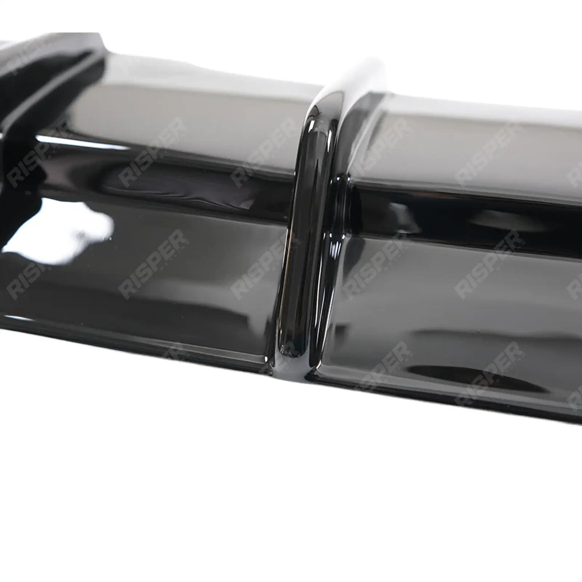 REAR VALANCE IN GLOSS BLACK For AUDI A4 B9 FACELIFT 2019-2024