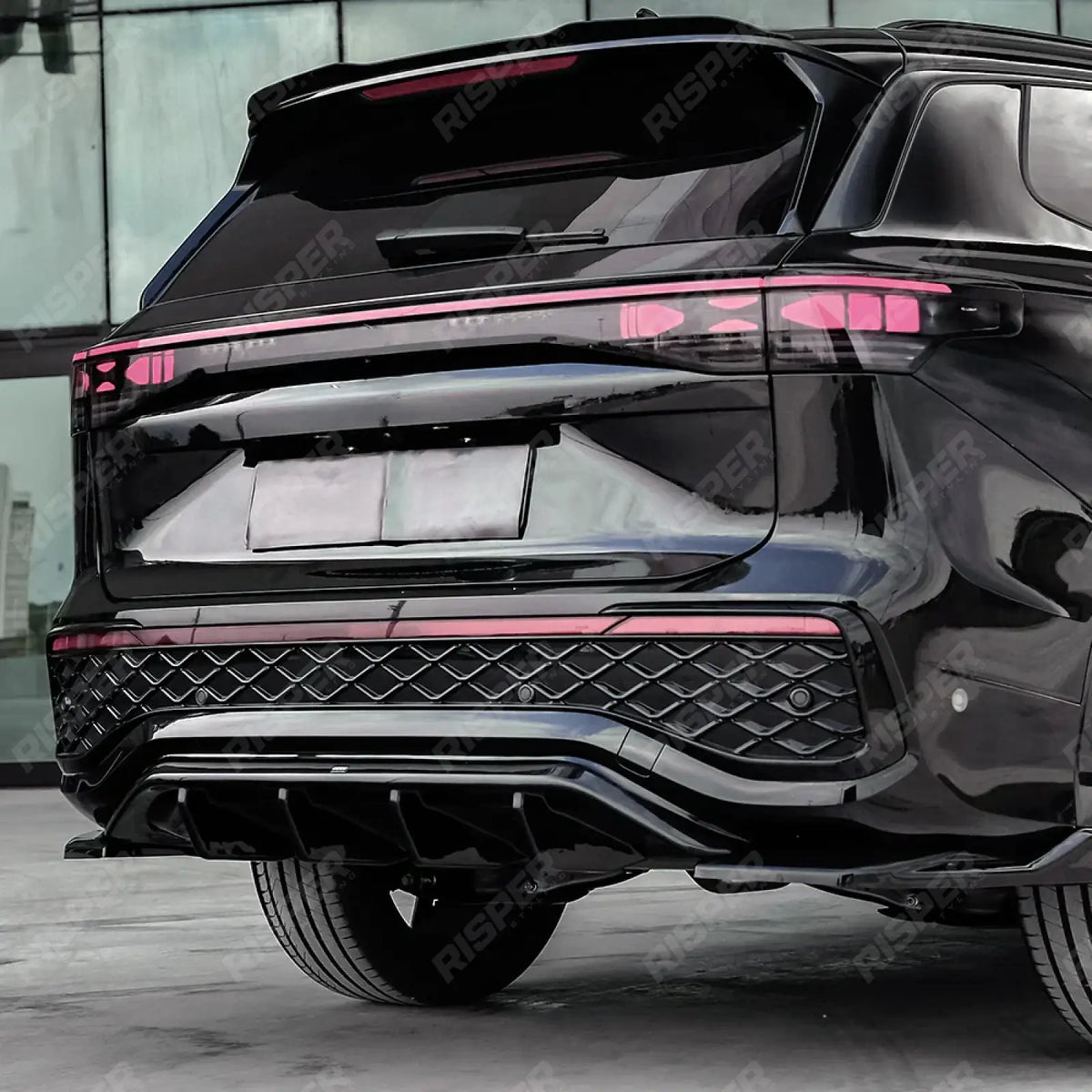 Rear Valance In Gloss Black For VW Tayron 2025 On