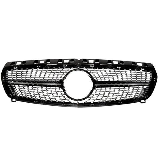 Replacement Chrome Silver Grille - Diamond AMG Look For Mercedes Benz A Class W176 2013-2015